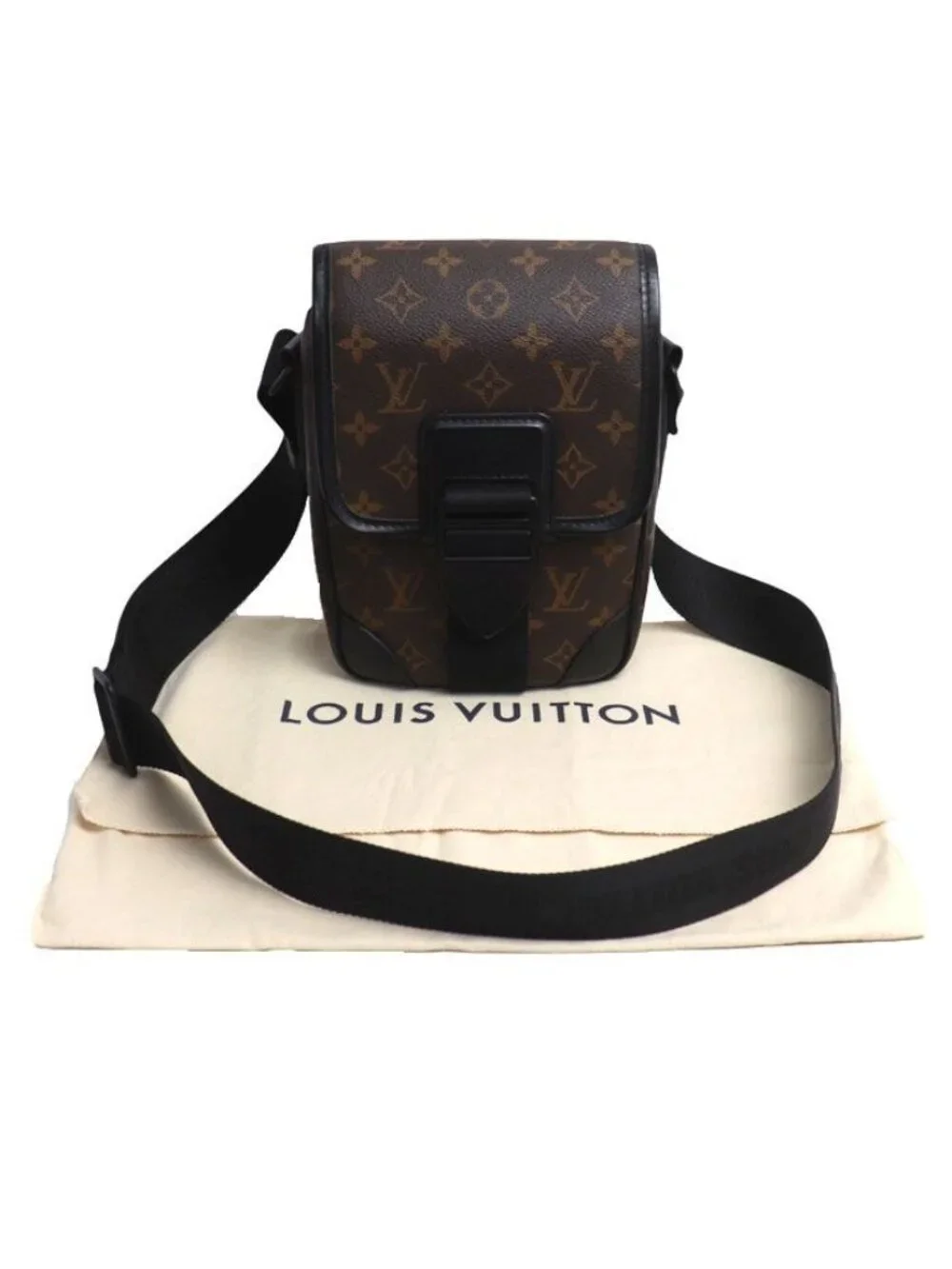 Louis Vuitton Arch Messenger PM Shoulder Bag Monogram Macassar Brown